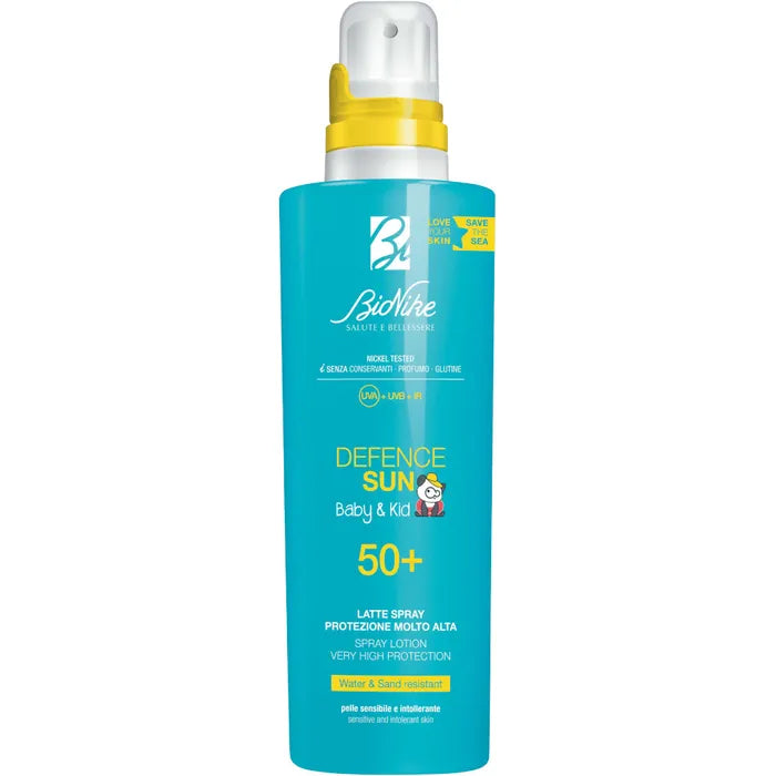 BIONIKE Defence Sun Baby & Kid - Latte Spray Solare SPF50+ per Bambini, 200 ml