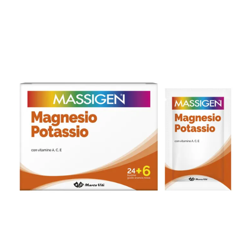 Massigen Magnesio E Potassio 24+6 Bustine - sali minerali