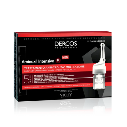 Vichy Dercos Aminexil Trattamento Anticaduta Uomo 21 Fiale