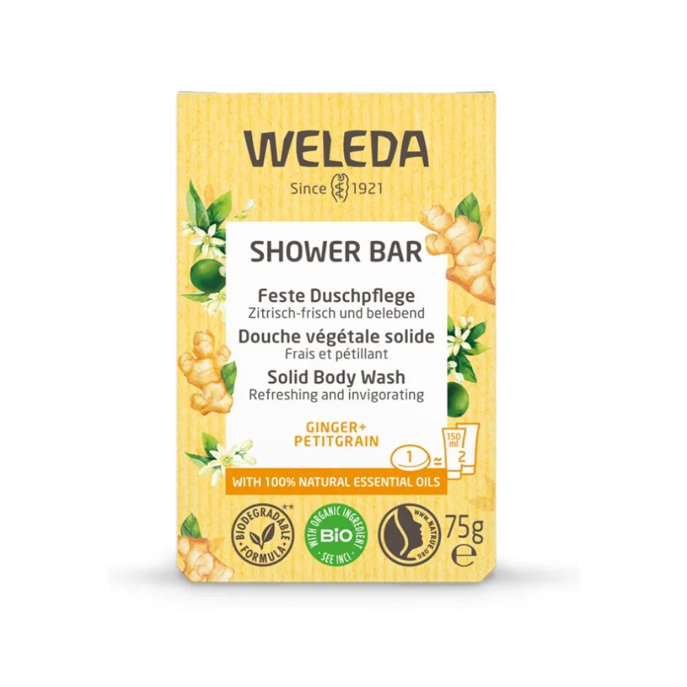 Weleda Shower Bar Saponetta Bagno Doccia Allo Zenzero E