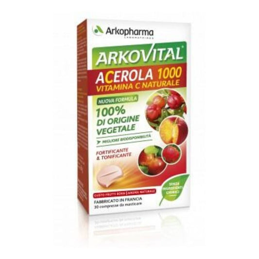 Acerola 30 Compresse Masticabili - vitamina c