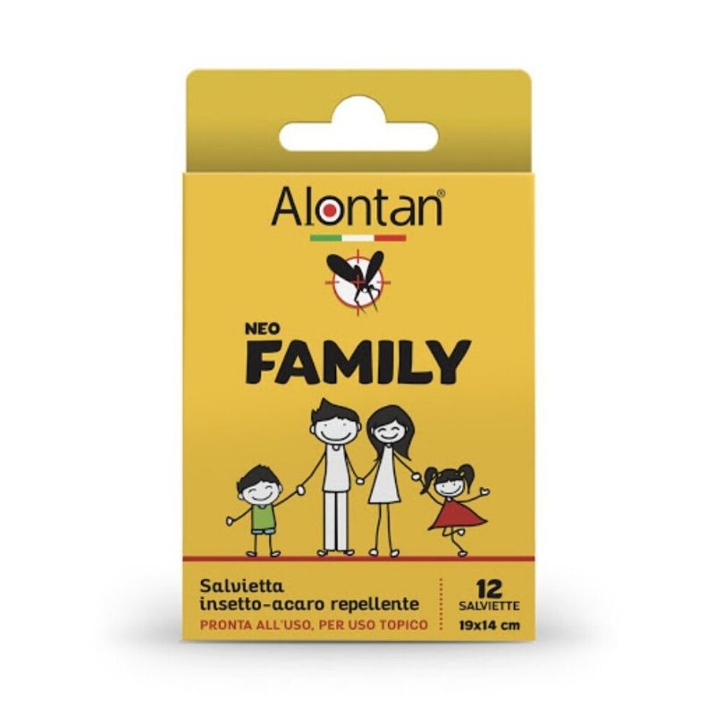 Alontan Neo Family Salviette 12 Pezzi - cerotto antizanzara