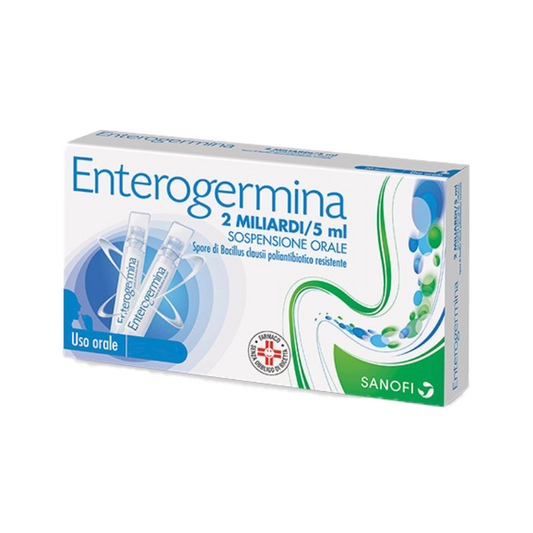 Enterogermina 20 Flaconi 2 Miliardi/5ml - fermenti lattici