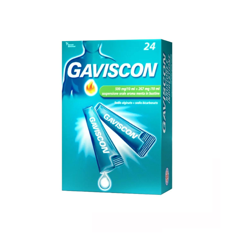 Gaviscon 24 Bustine 500+267mg/10ml - digestivo