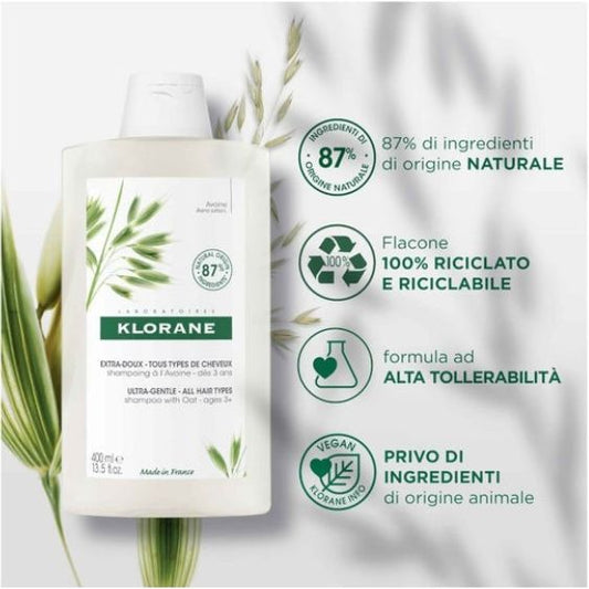 Klorane Shampoo Ultra-Gentile Latte D’Avena 400ml - shampoo