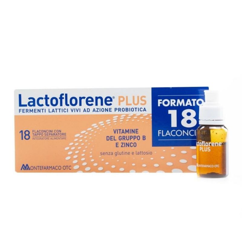 Lactoflorene Plus 18 Flaconi 180 ml - fermenti lattici