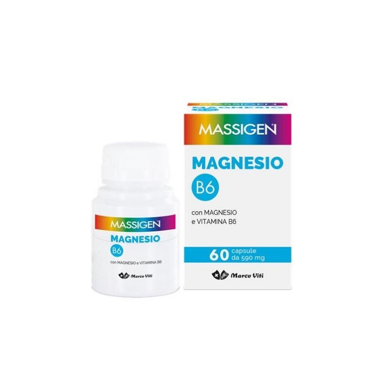 Massigen Magnesio Vit. B6 60 capsule - sali minerali