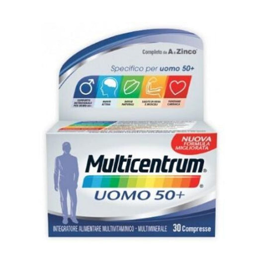 Multicentrum Uomo 50+ 30 Compresse - integratore alimentare