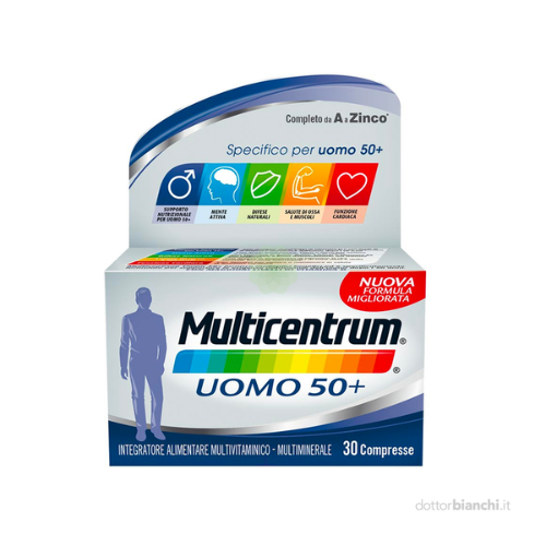 Multicentrum Uomo 50+ 30 Compresse - vitamine