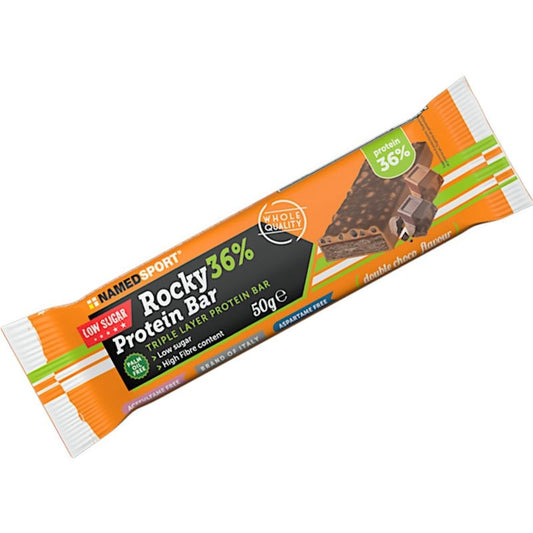 Named Rocky 36% Protein Bar Double Choco 50G - barretta