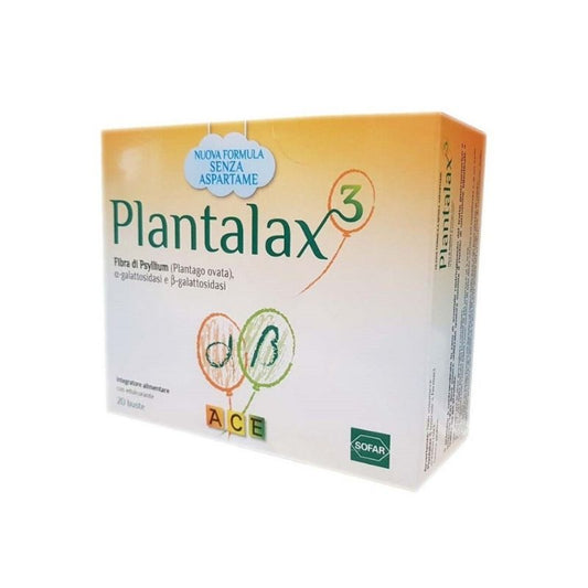 Plantalax 3 Pesca/Limone 20 Buste - fibre