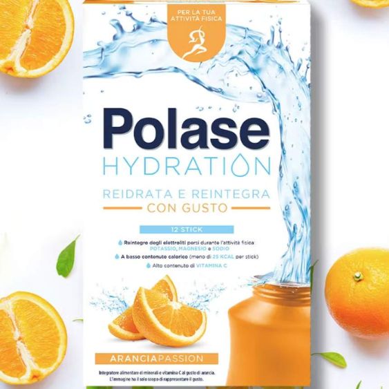 Polase Hydration Gusto Arancia 12 Bustine - sali minerali