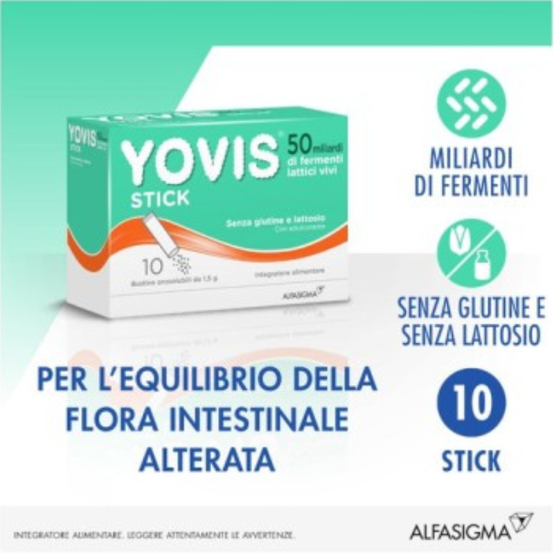 Yovis Stick 10 Bustine - fermenti lattici